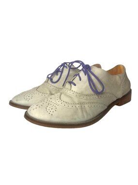 BODEN Wingtip Oxford Shoes 38 7 Leather Brogue Neutral Academia Corp Core Twee